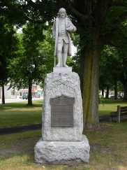 The Fort Allen monument in Weissport, PA, a town with easy access to the D&L Trail