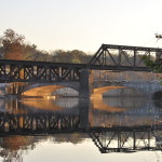Bridges over the Lehigh Canal in Easton, Pa., part of the D&L Central Region