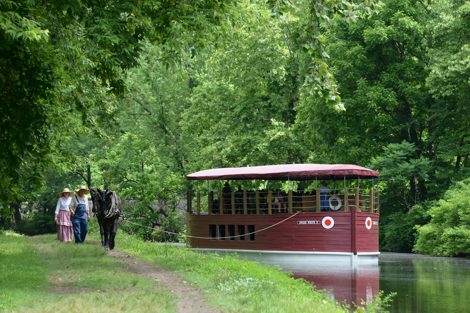 Opening Day for Canal Boat Rides