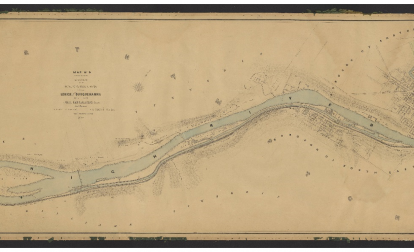 A 1864 map of Easton, Pennsylvania.