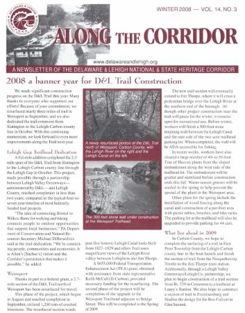 Get the Winter 2008 issue of Along the Corridor today!