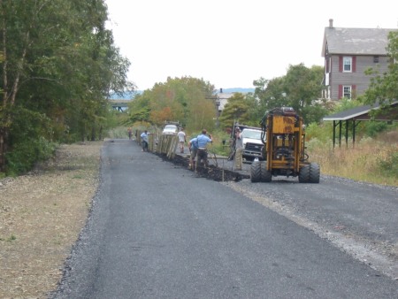A new fence will separate the D&L Trail from a parallel access road