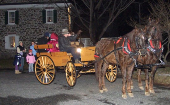 A sleigh ride is one of many activities you can enjoy at Emmaus' SnowBlast.