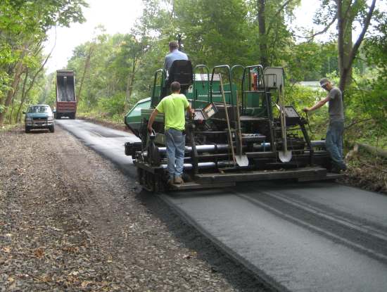 D&L Trail surfacing continues near Laurys Station, Lehigh County.